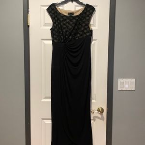 Womens long black dress